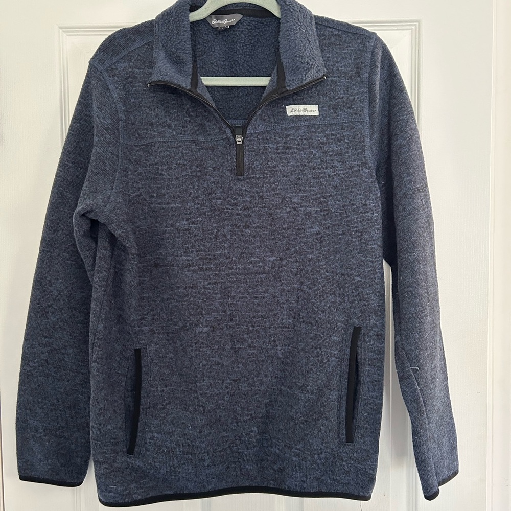 Eddie Bauer mens 1/4 pullover size S